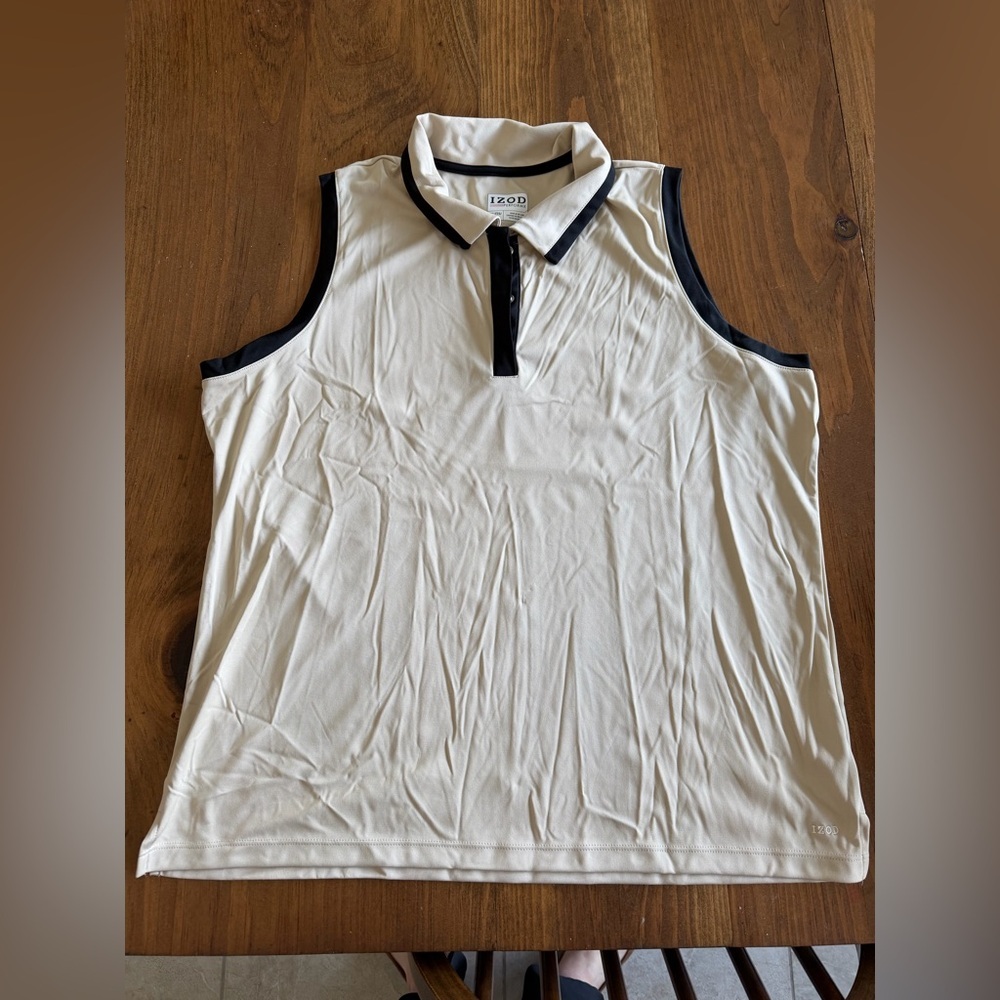 Perfect condition IZOD Golf Sleeveless Polo XXL smoke pet free home